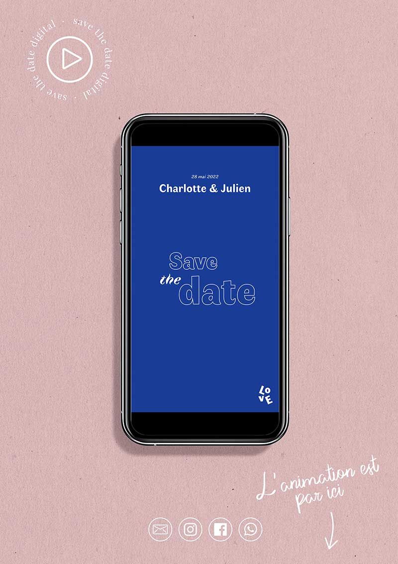 Animation Save the date Love