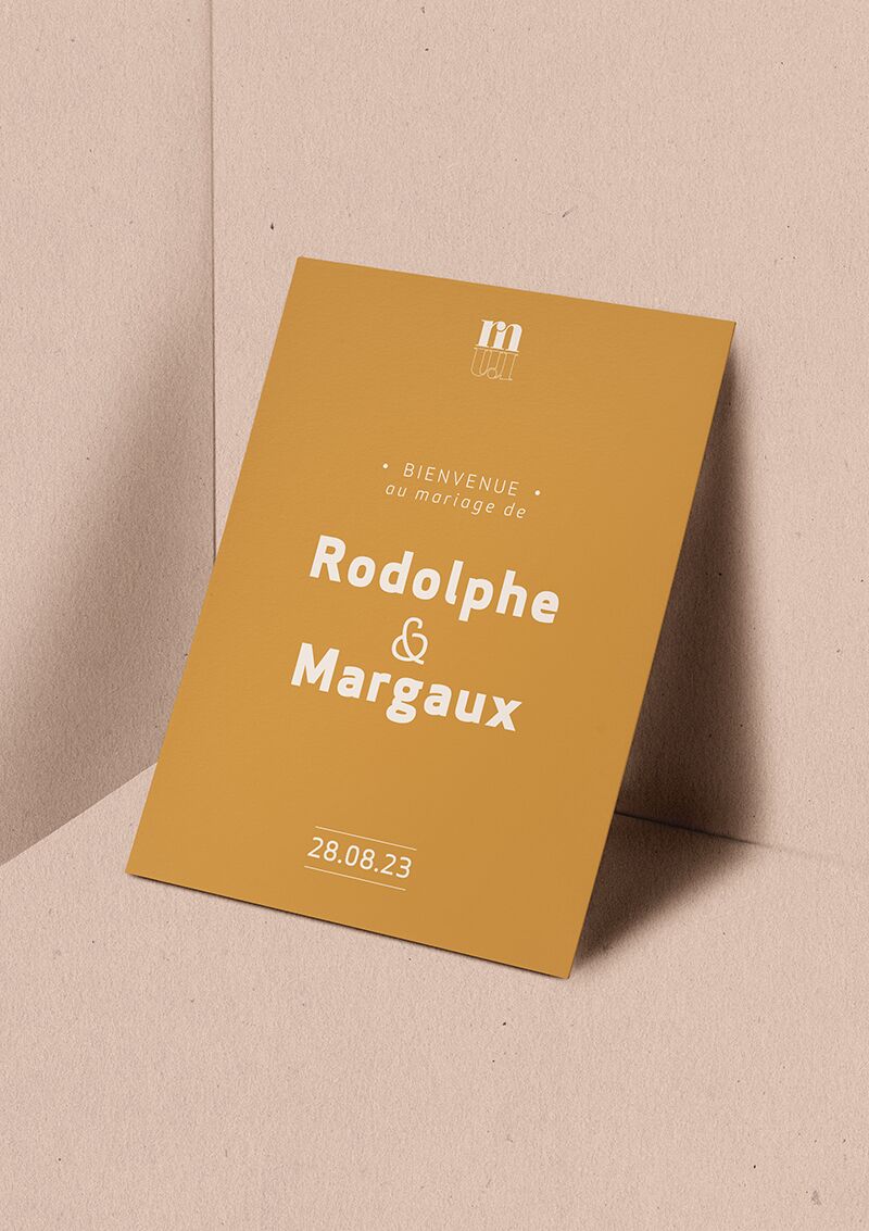 Panneau accueil - Monogramme