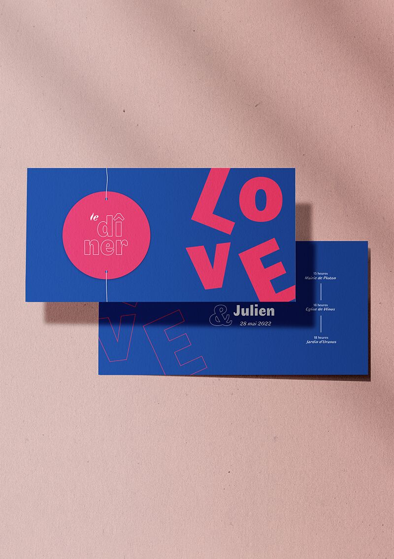 Invitation dîner - LOVE – Image 3