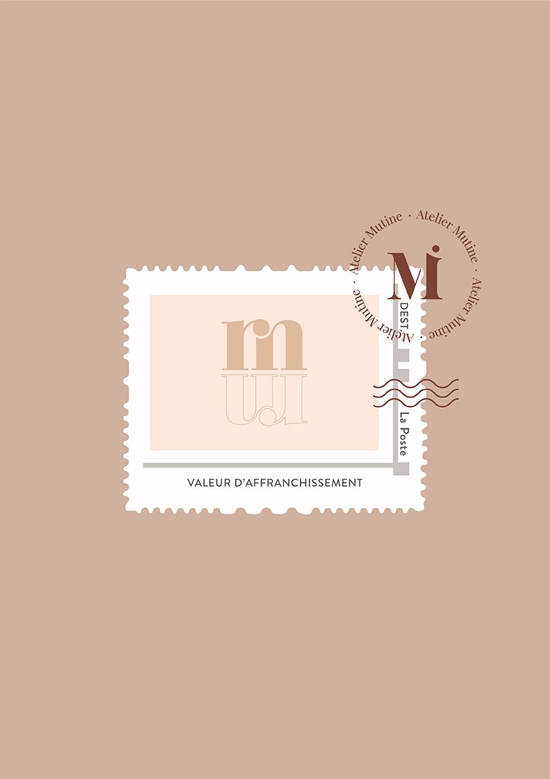 Timbre personnalisé Monogramme – Image 4