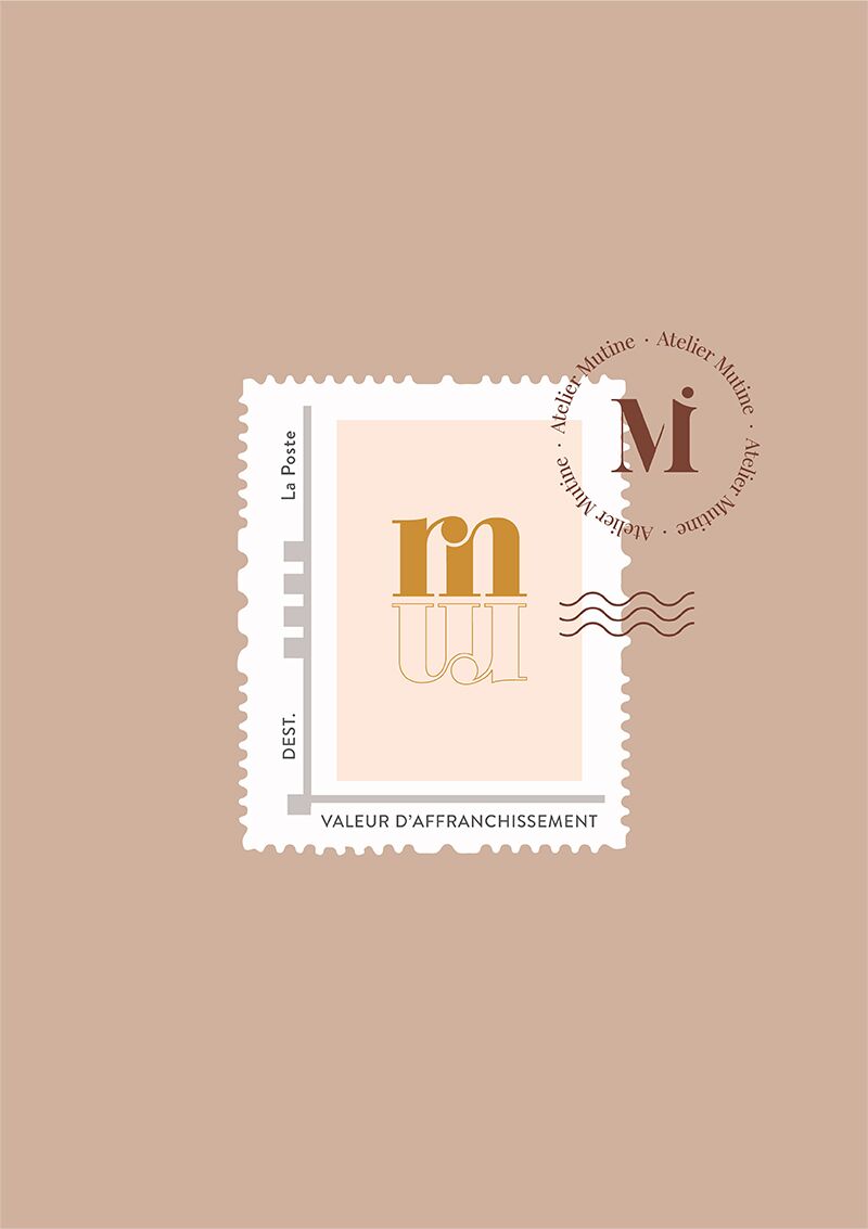 Timbre personnalisé Monogramme – Image 3